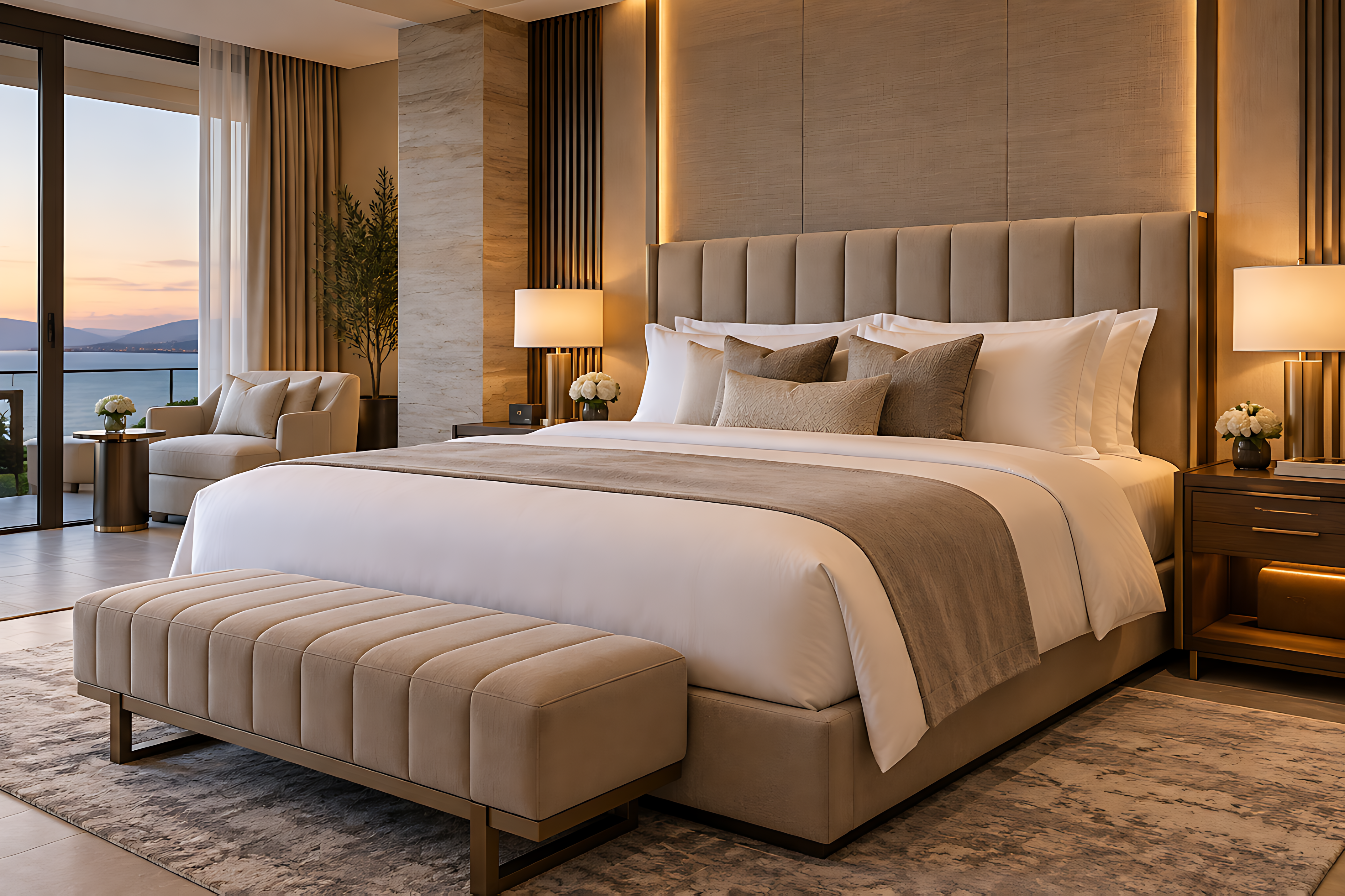 Giường khách sạn tiêu chuẩn 5 sao