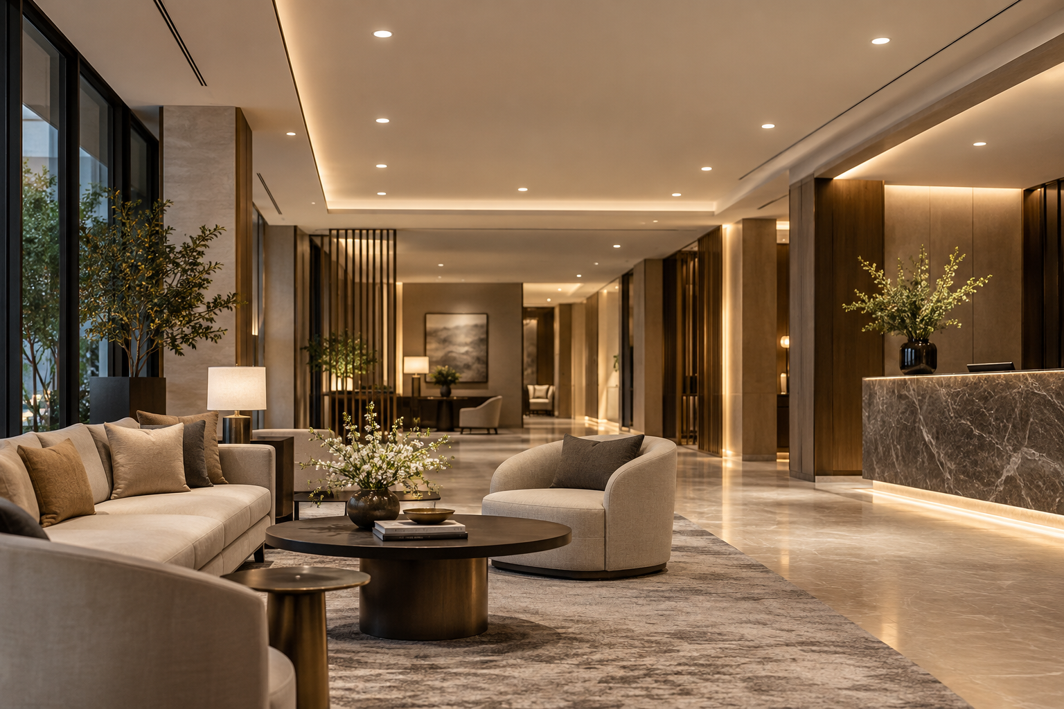 Đèn LED âm trần cho khách sạn